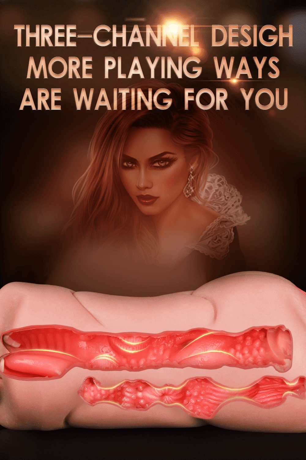 3 IN 1 Sex Toys Masturbation For Men Deep Throat Artificial Real Pussy Oral Male MasturbatorBlowjob Realistic Rubber Vagina