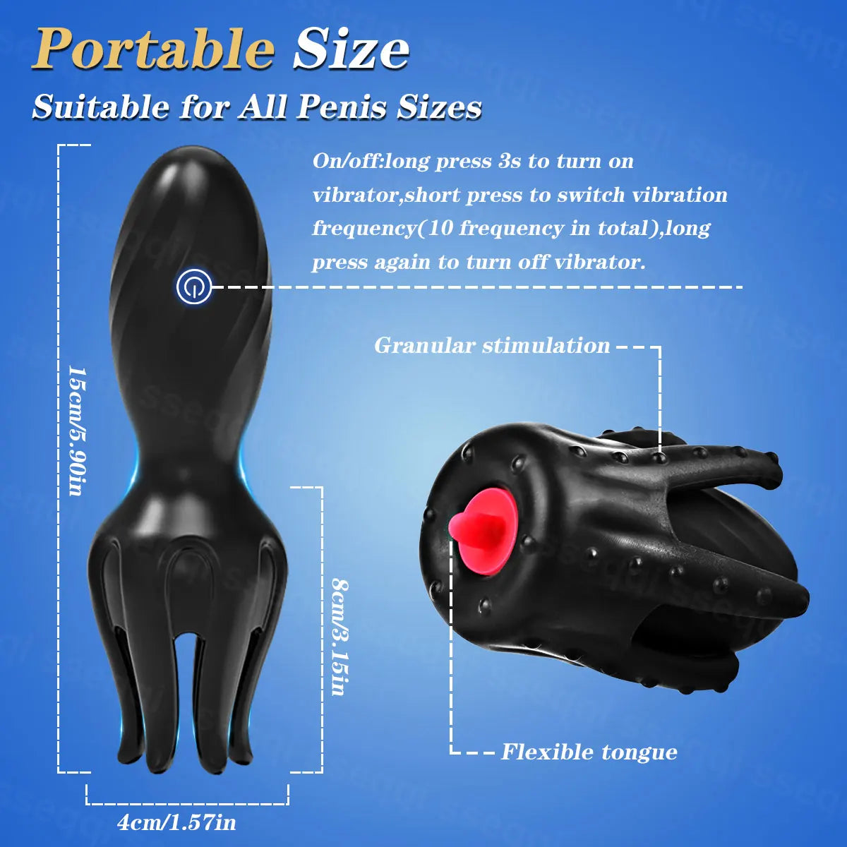 Sex Toys for Men Rechargeable Penis Massager with10 Vibrators Lick Masturbator Pleasure Lasting  Glans Vibrator Adult Product 18