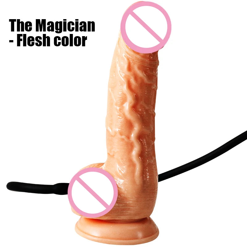 Realistic Inflatable Dildo for Women - Soft Fleshy Texture Adult Pleasure Toy