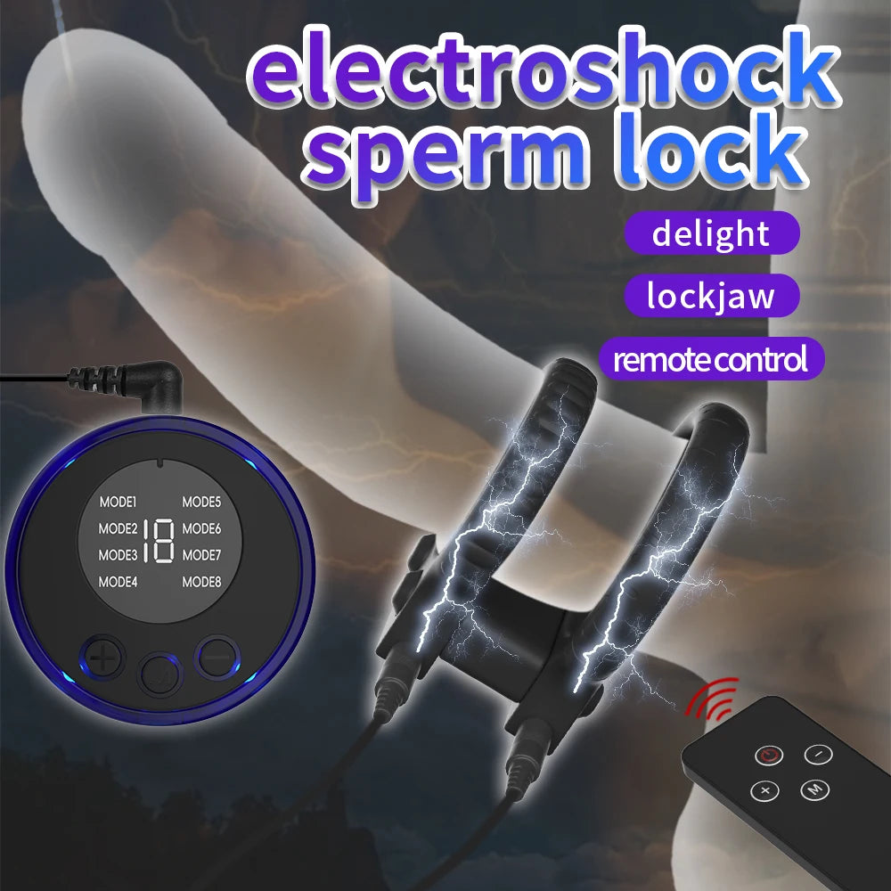 Sex Toys for Men Glans Vibrator Penis Trainer Ring Electro Shock Penis Massager Vibrators Delayed Ejaculation Penis Vibrator