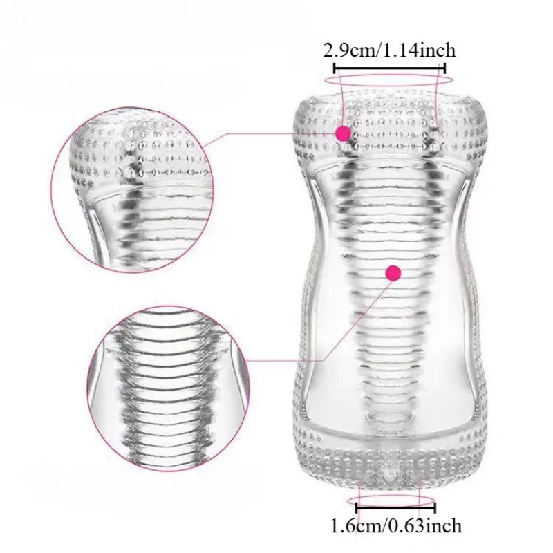 Sex Toys for Men Portable Male Masturbator Cup Glans Endurance Exercise Artificial Vagina Pussy Masturbstor for Men Sexmachine