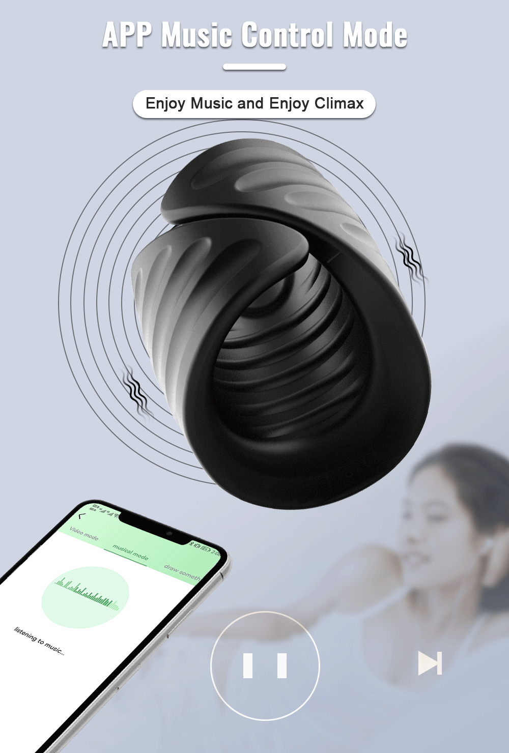 Male Sex Toy Masturbator Vibrator for Men Penis Training Delay Ejaculation Glans Training Penis Endurance Adult Products