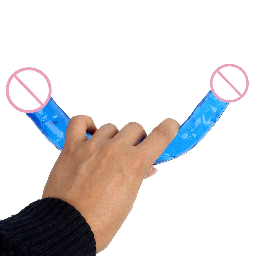 Big Realistic Long Double Dildos Silicone huge Penis Dick Anal dildo Butt Plug Adult masturbation Sex Toys For man Women/Lesbian