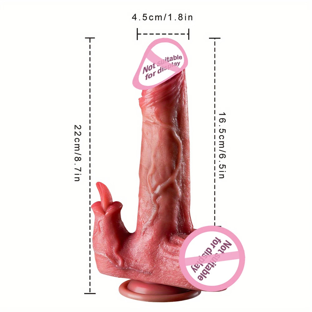 Licking Vibrator Realistic Thrusting Dildo Female Masturbator Remote Control Anal Plug Massager G-Spot Stimulation Adult Sex Toy