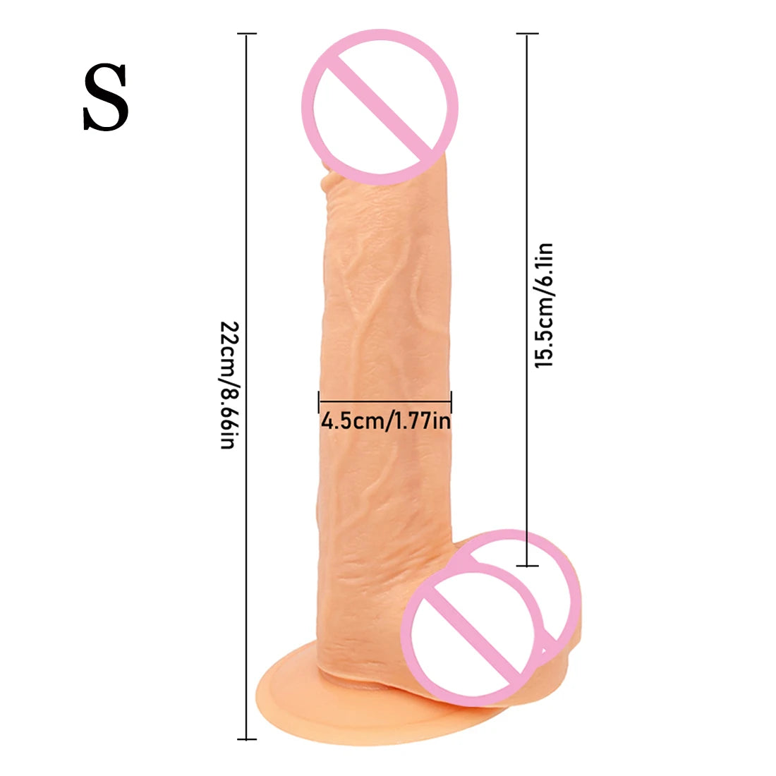 Oversized Realistic Dildos with Suction Cup Soft Skin Feeling Huge Penis Erotic Long Phallus Anal Plug Dick Sex Toys for Women
