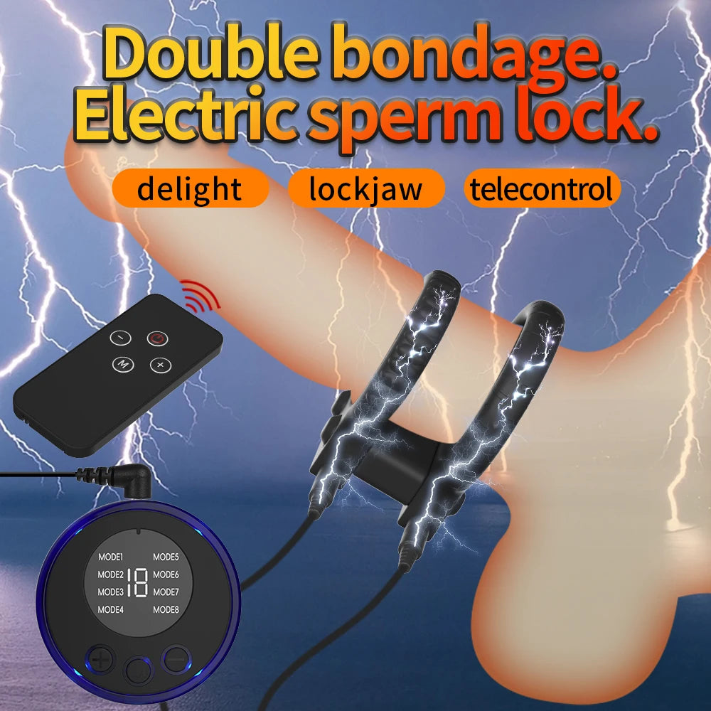 Sex Toys for Men Electro Shock Penis Massager Vibrators Glans Vibrator Penis Trainer Ring Delayed Ejaculation Penis Vibrator