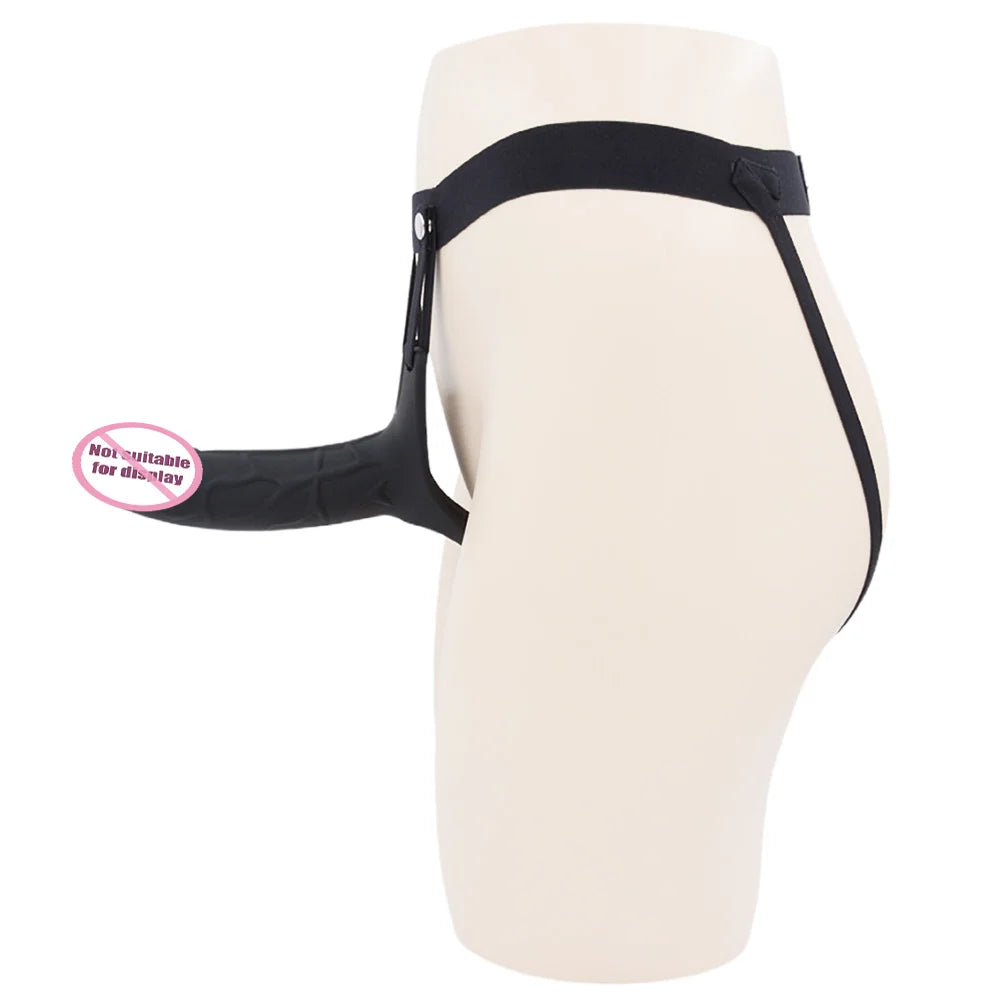 Sex Toy Hollow Wearable Dick Set for Men Extended Delay Ring Dildo Set Couple Sex Toys Joinjjtoy