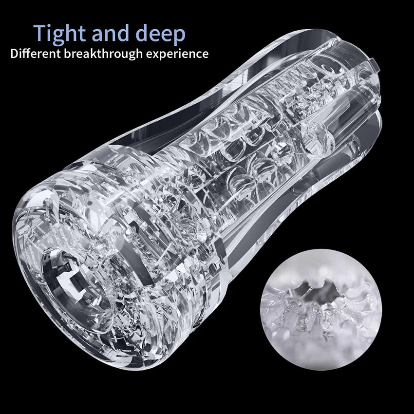 Male Masturbators Soft Pussy Sex Toys Real Vagina Adult Endurance Exercise Erotic Vacuum Pocket Masturbation Cup For Adult Men