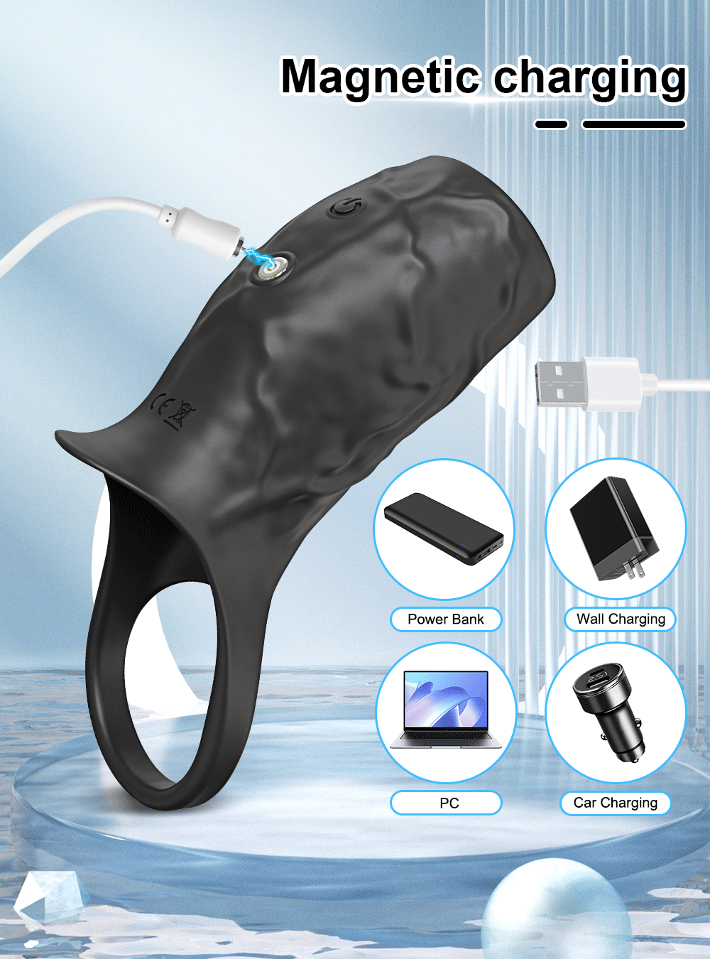 Sex Toys for Men Vibrating Penis Sleeve Cock Ring Female G Spot Stimulate Vibrator Penis Erection Trainer Delay Ejaculation 18+