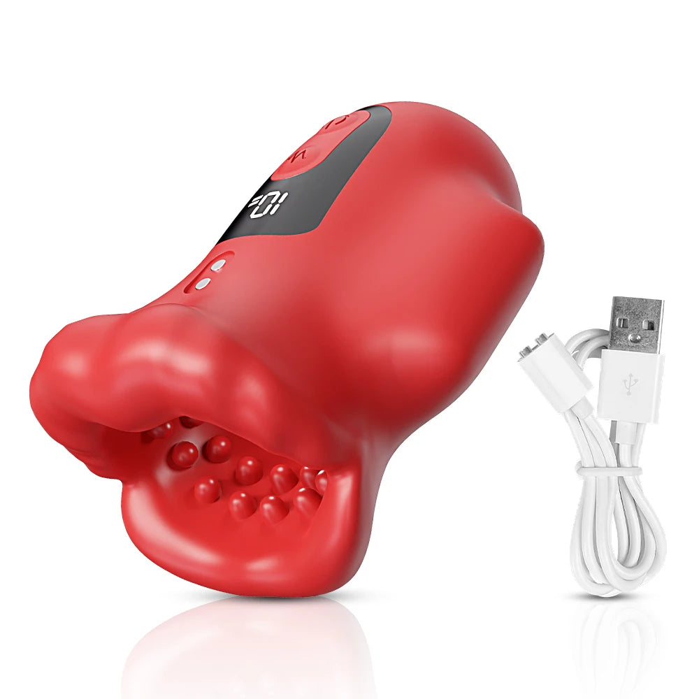 Male Sex Toy Masturbator Vibrator for Men Penis Training Delay Ejaculation Glans Training Penis Endurance Adult Products