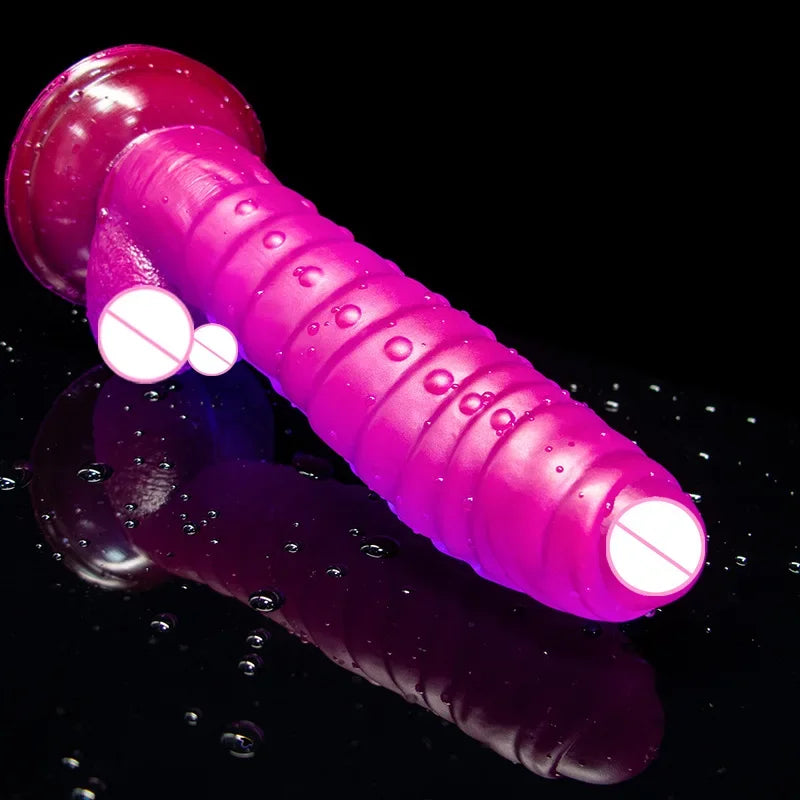 GOFLYING  Animal Dildos for Women Wholesale 7.7 Inch Anal Masturbation Realistic Dinosaur Scale Crystal Animal Dildo Sex Toy