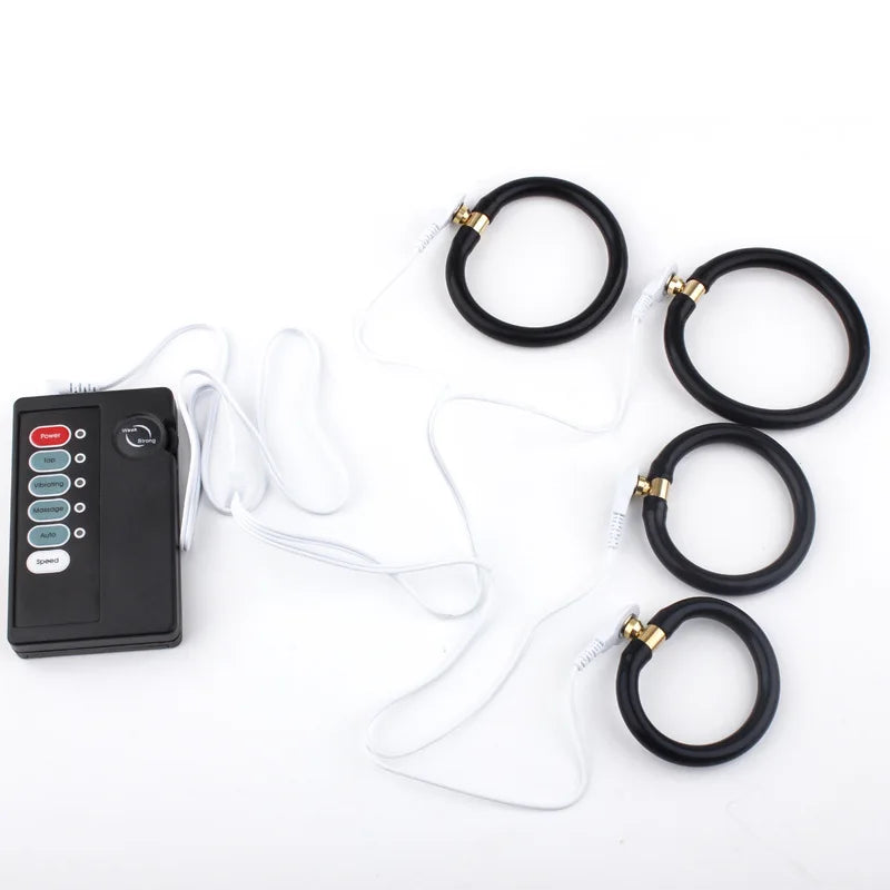 Sex Products Stimulation Massage Sex Toys For Men Electro Shock Therapy Extender Penis Rings Cock Ring Flirting Toy Penis