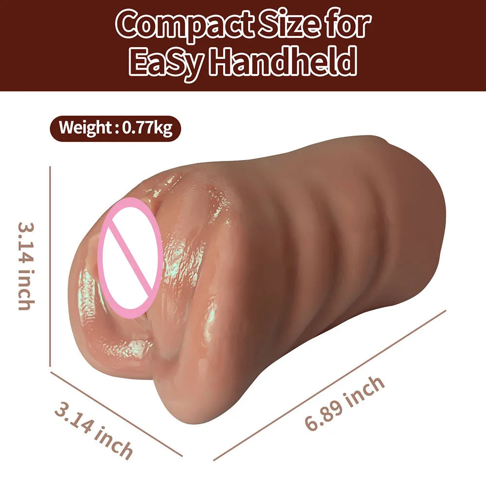 2 in 1 Pocket Pussy Male Masturbator Adult Sex Toys For Men Penis Stimulation Male Blowjob Stroker Toy