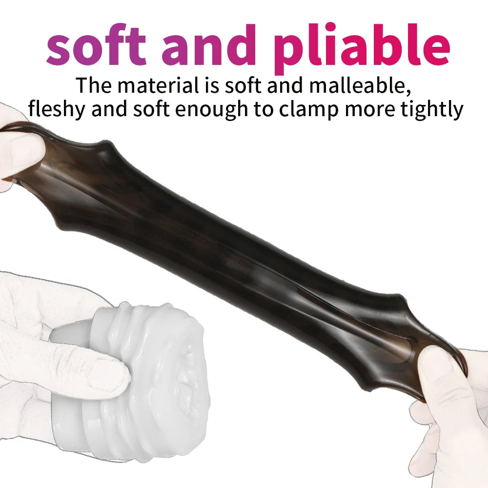 Cock Training Penis Sleeve Sex Toy for Men Male Masturbator Cup Glans Trainer Delay Exercise Sex Shop Soft TPE