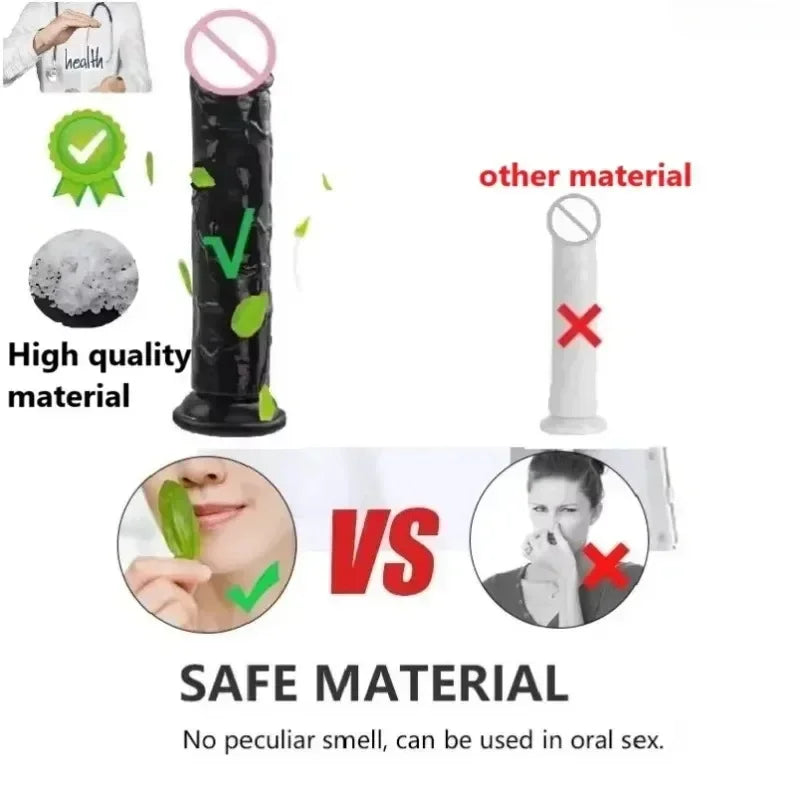 Dildos Sex Toys Dick Cheap Soft Female Vagina Clitoris Anal Masturbators Penis with Suction Cup 5 Colors Consolador Dildo Gode