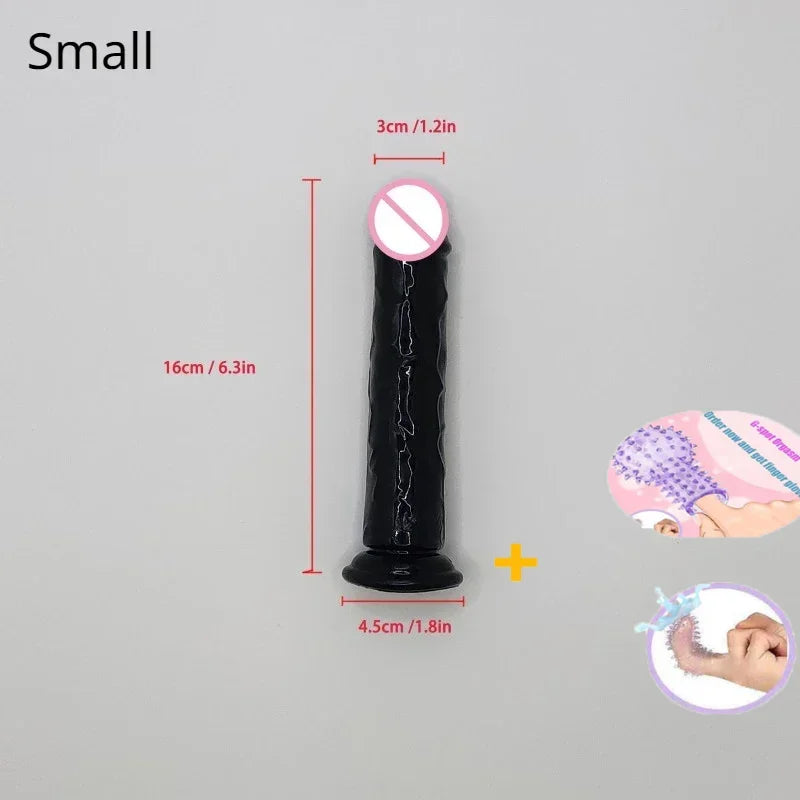 Realistic Dildo Sex toys for Woman Men Couples Silicone Penis  Masturbator Black Dildos Erotic Cock G Spot Clitoris Anal Sex Toy