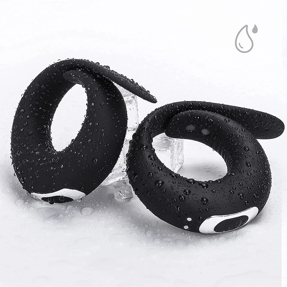 Male Cock Ring Vibrator Cockring Penis for Man Delay Ejaculation Sex Toys for Men Couple Rings Penisring Toy for Adults Supplie