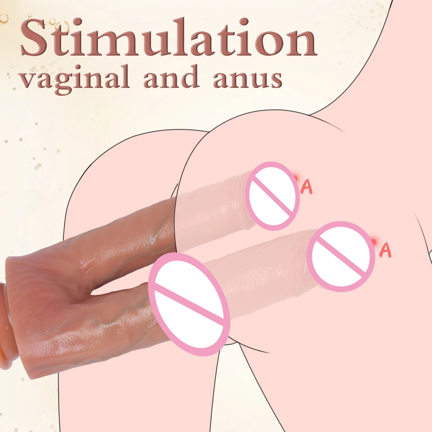 Realistic Double Ended Dildo Sex Toys for Women Couples Dual Sided Headed Penetration Dildos Penile Adult toy Big Dcik Butt Plug