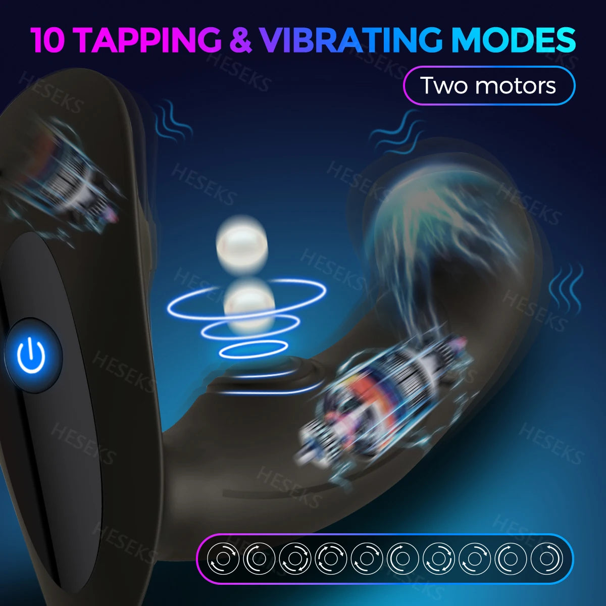 HESEKS Prostate Massager Vibrator Anal Plug Sex Toy for Men Dildo   Vibrating Butt Plug Male Masturbator Adult Goods Couples