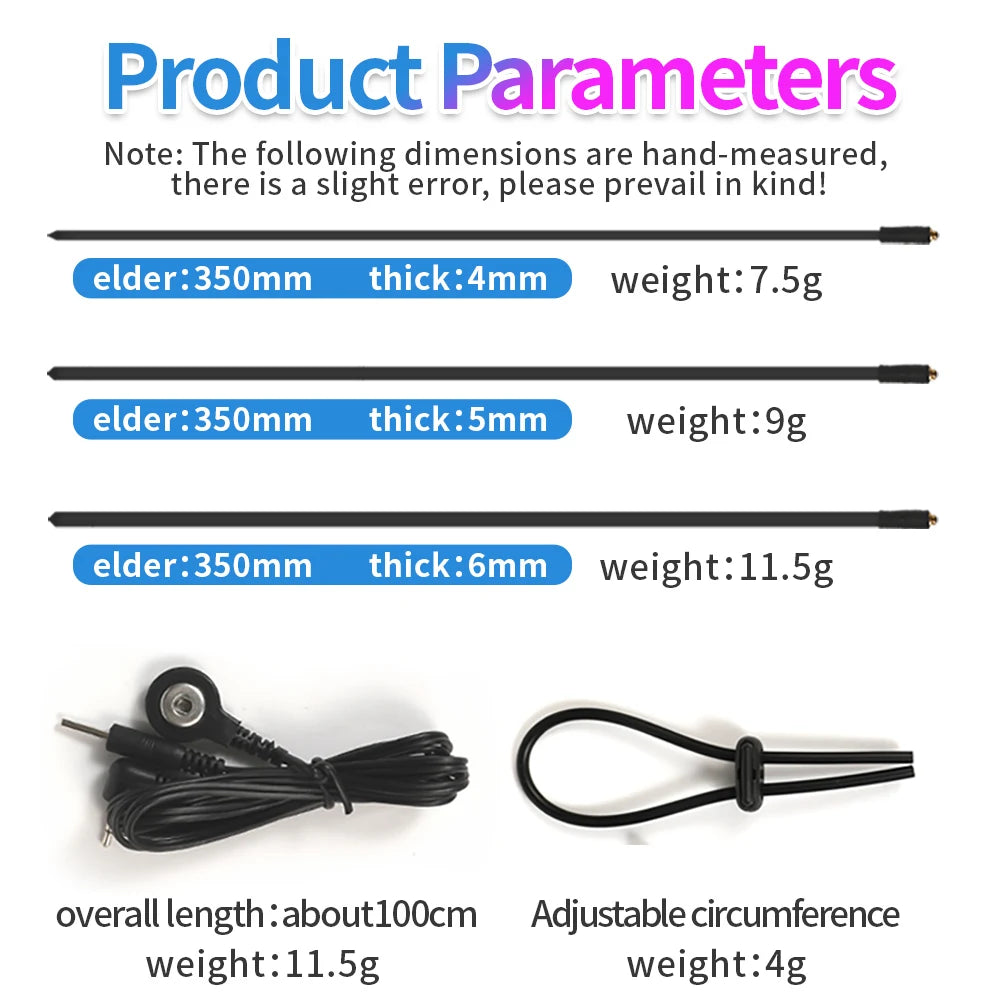 Sex Toy for Men Horse Eye Stick Stimulation Urethral Plug Urethra Beads Electro Shock Stimulation Male Masturbator Extender Plug