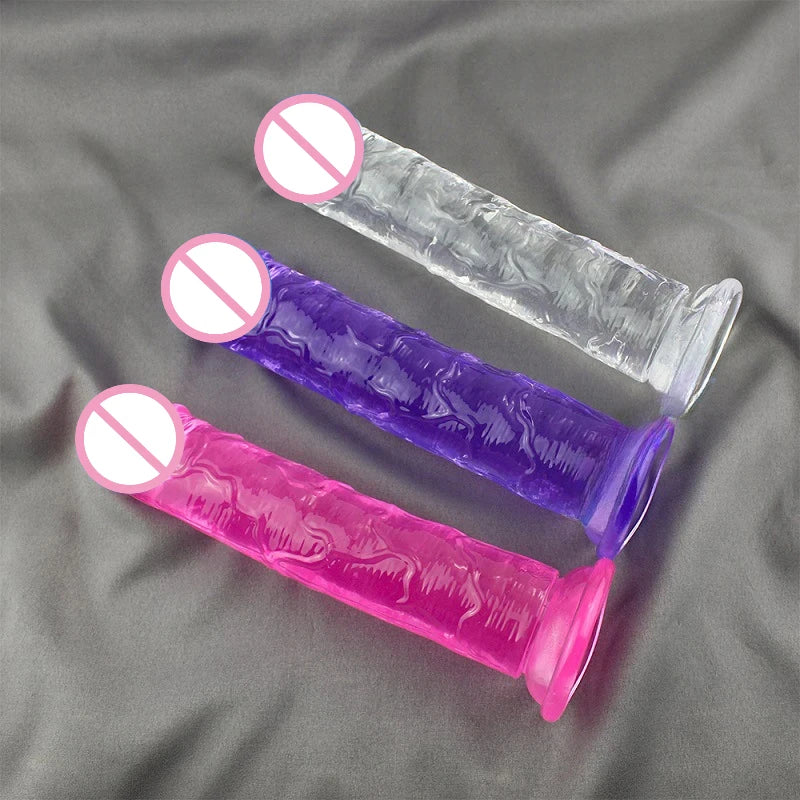 Dildos Sex Toys Dick Cheap Soft Female Vagina Clitoris Anal Masturbators Penis with Suction Cup 5 Colors Consolador Dildo Gode