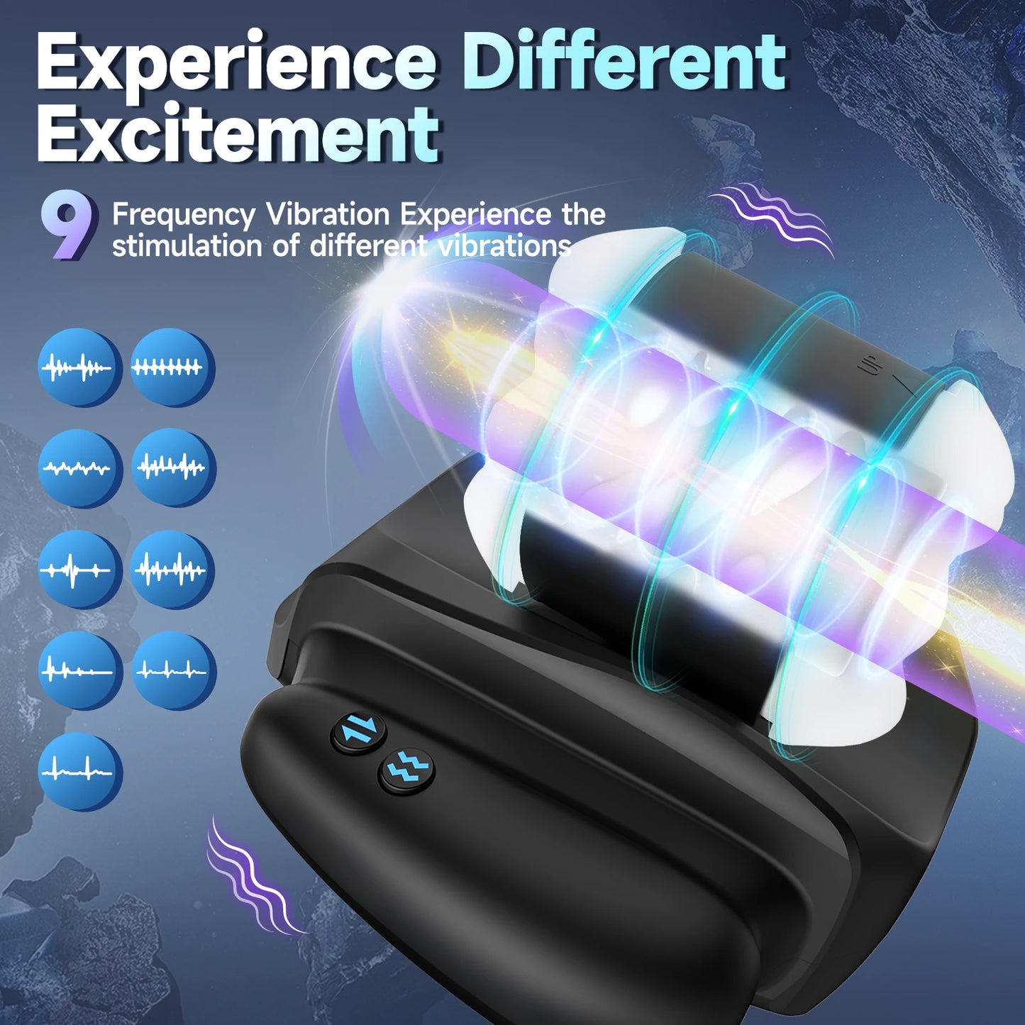 Automatic Telescopic Vibrating Handle Male Masturbator Adult Sex Toy For Men App Control Penetration Penis Trainer  Pocket Pussy