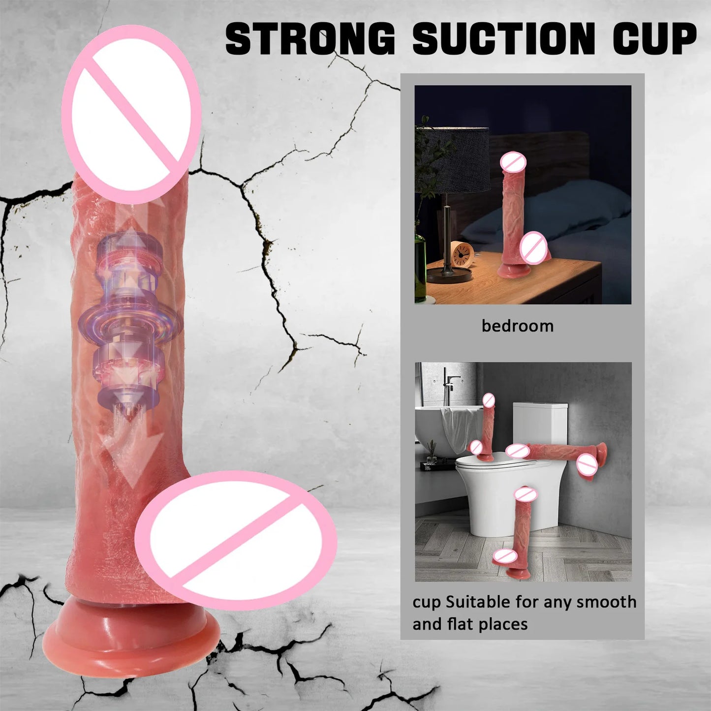 Vibrator Dildos Realistic Big Long Dildo Adult Supplies Huge Dick 18 for Girls Sex Toy Penis Sexyshop Rubber Dilddo For Women's