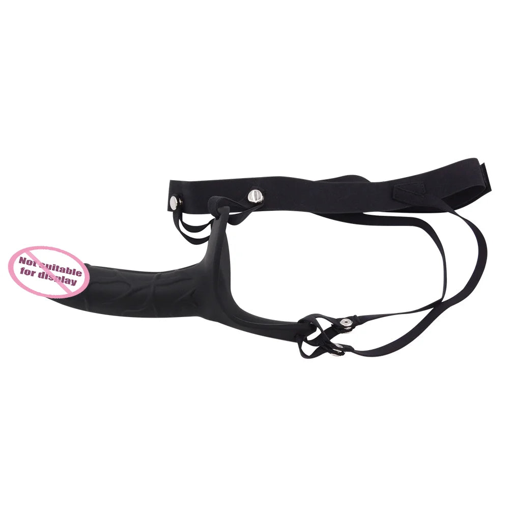 Sex Toy Hollow Wearable Dick Set for Men Extended Delay Ring Dildo Set Couple Sex Toys Joinjjtoy