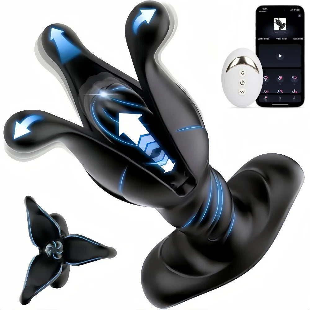 Remote Control Male Prostate Massager Anal Vibrator 9--Speed Vibrating Buttplug Anal Expander  Adults Sex Toy for Men Gay