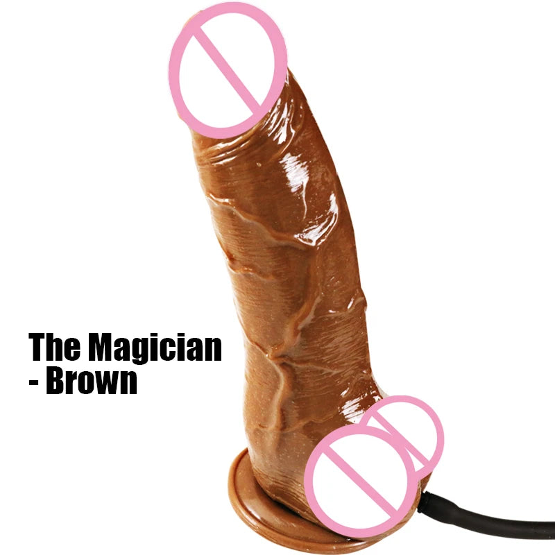 Realistic Inflatable Dildo for Women - Soft Fleshy Texture Adult Pleasure Toy