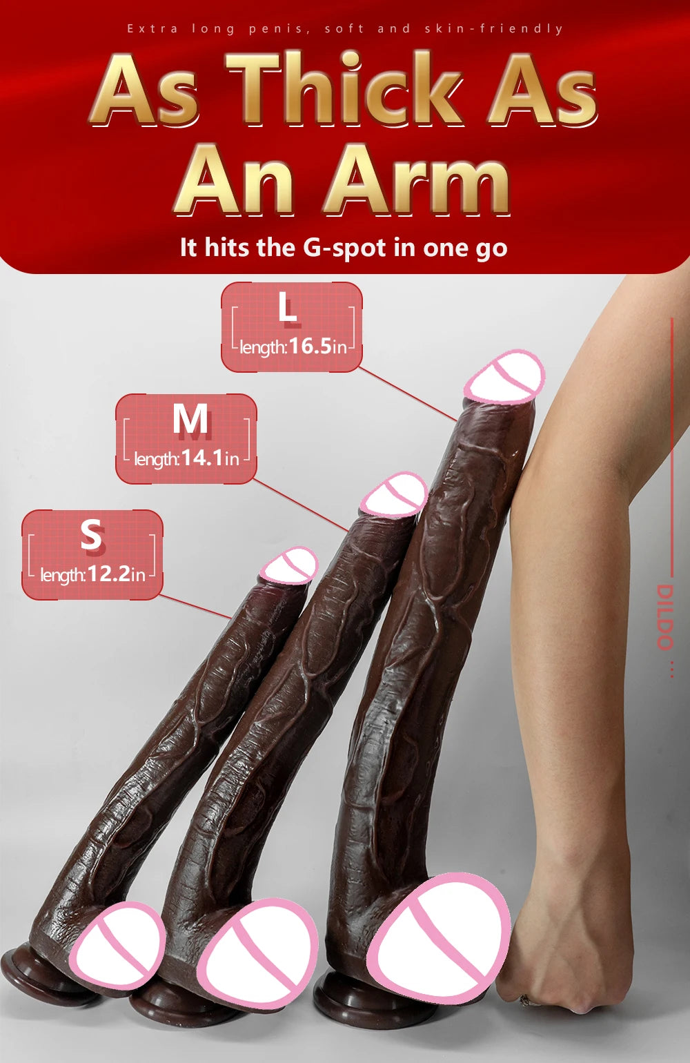 Super Long Huge Long Dildo Big Dildo Vaginal Anal Dilator Sex Toys For Women/ Men Anal Plug Faloimetor For Women Sex shop