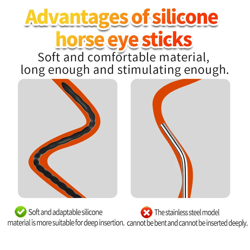 Male Hollow Penis Plug Soft Horse Eye Stimulator Masturbator Sex Toys Urethra Dilator Adult Sex Toy For Men Gay Prostate Massage