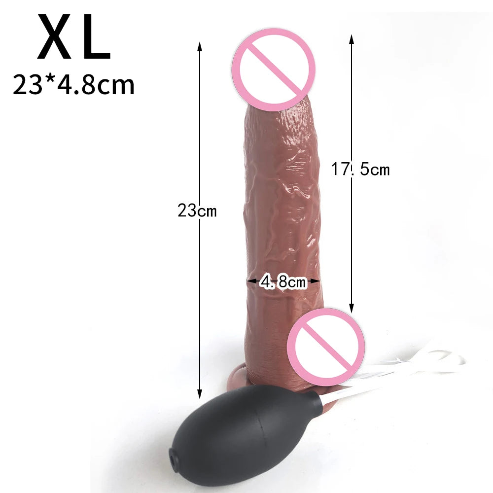 Squirting Ejaculating Dildo for Women Powerful Spray Water Silicone with Suction Cup Penis G-Spot Vagina Adult Sex Toys Big Dick