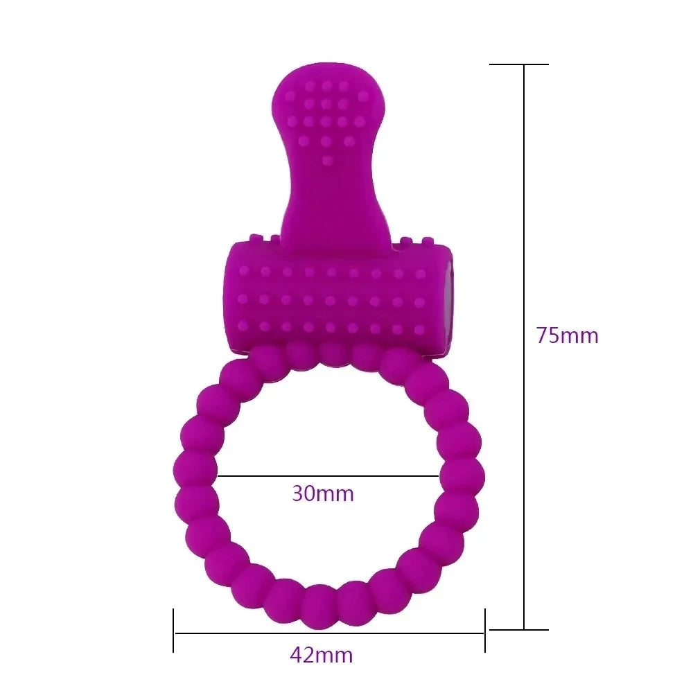 Sex Toys for Men Vibrating Cock Ring Penis Erection Time Delay Ejaculation Adult supplies G Spot Clitoral Stimulation Penis Ring