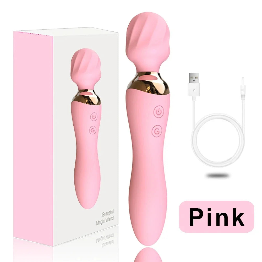 Powerful Vibrator Dildos Wand for Women 10 Modes Clitoris Stimulator G Spot Vagina Massager Female MasturbatorSex Toys Adults 18
