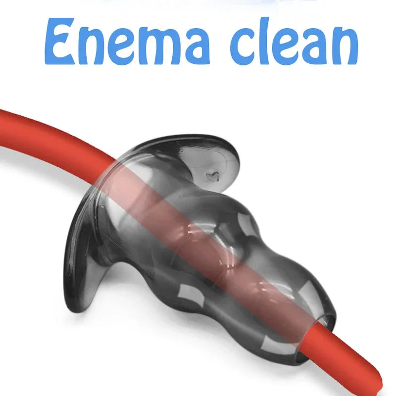 Sex Toys For Woman Men Gay Adult Products Hollow Dildo Anus Butt Plug Anal Dilator Enema Prostate Massager