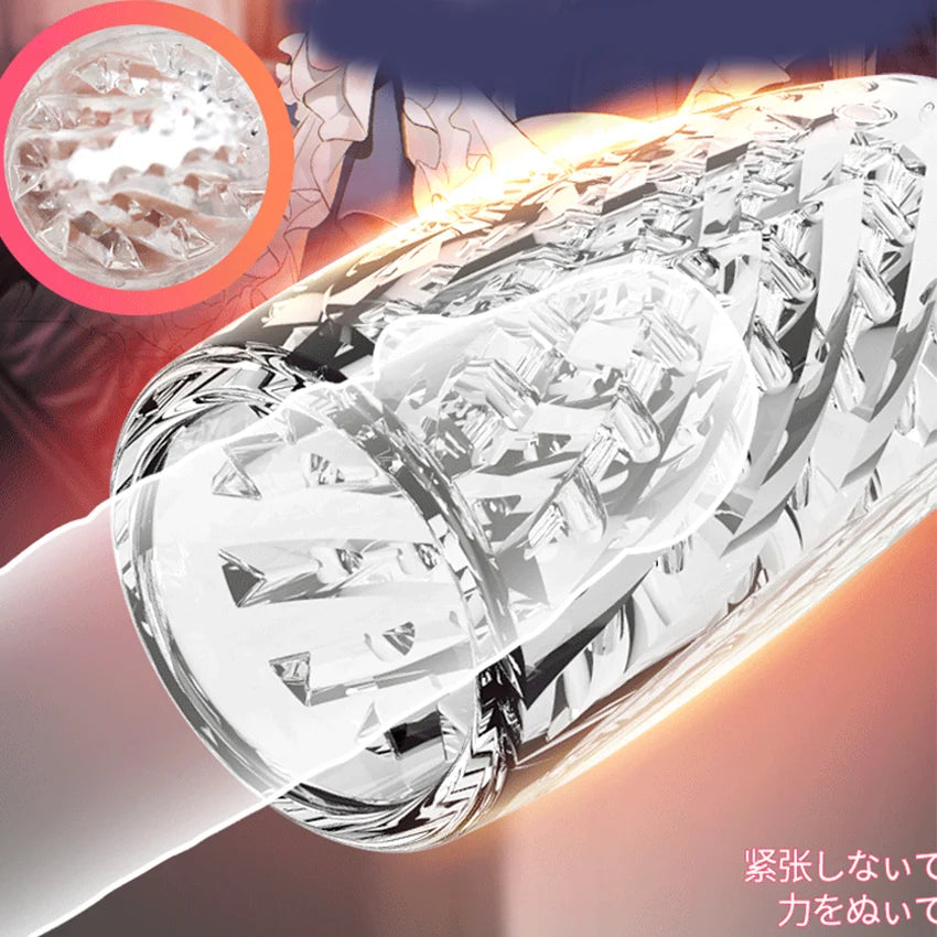 Male Masturbator Egg Erotic Toy for Adultl Silicone Masturbation Cup Penis Exercise Sex Toys for Men Protable Blowjob Sex Shop