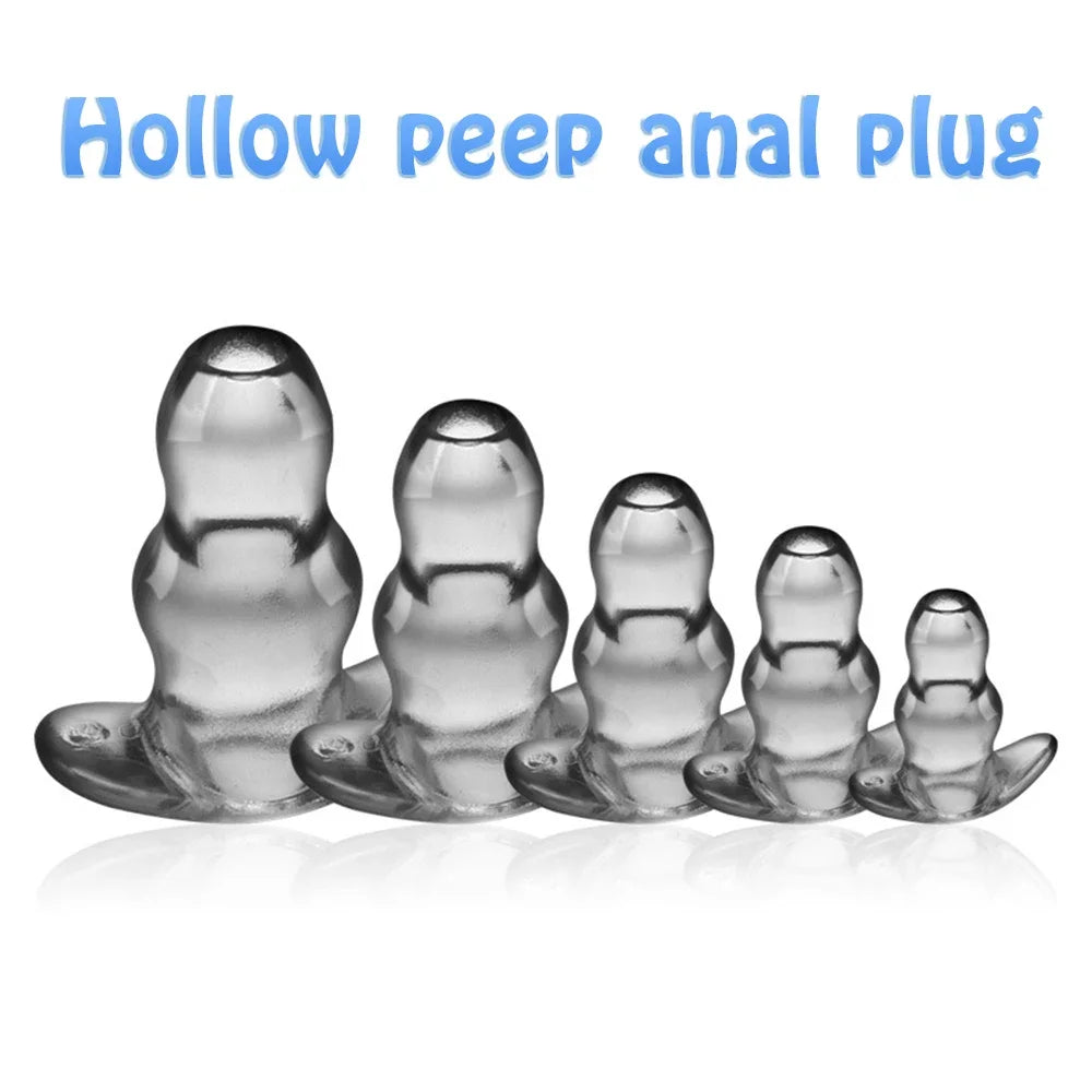 Sex Toys For Woman Men Gay Adult Products Hollow Dildo Anus Butt Plug Anal Dilator Enema Prostate Massager