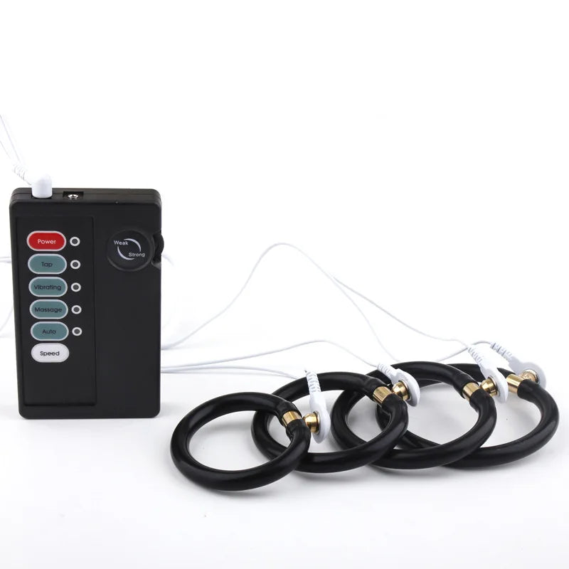 Sex Products Stimulation Massage Sex Toys For Men Electro Shock Therapy Extender Penis Rings Cock Ring Flirting Toy Penis