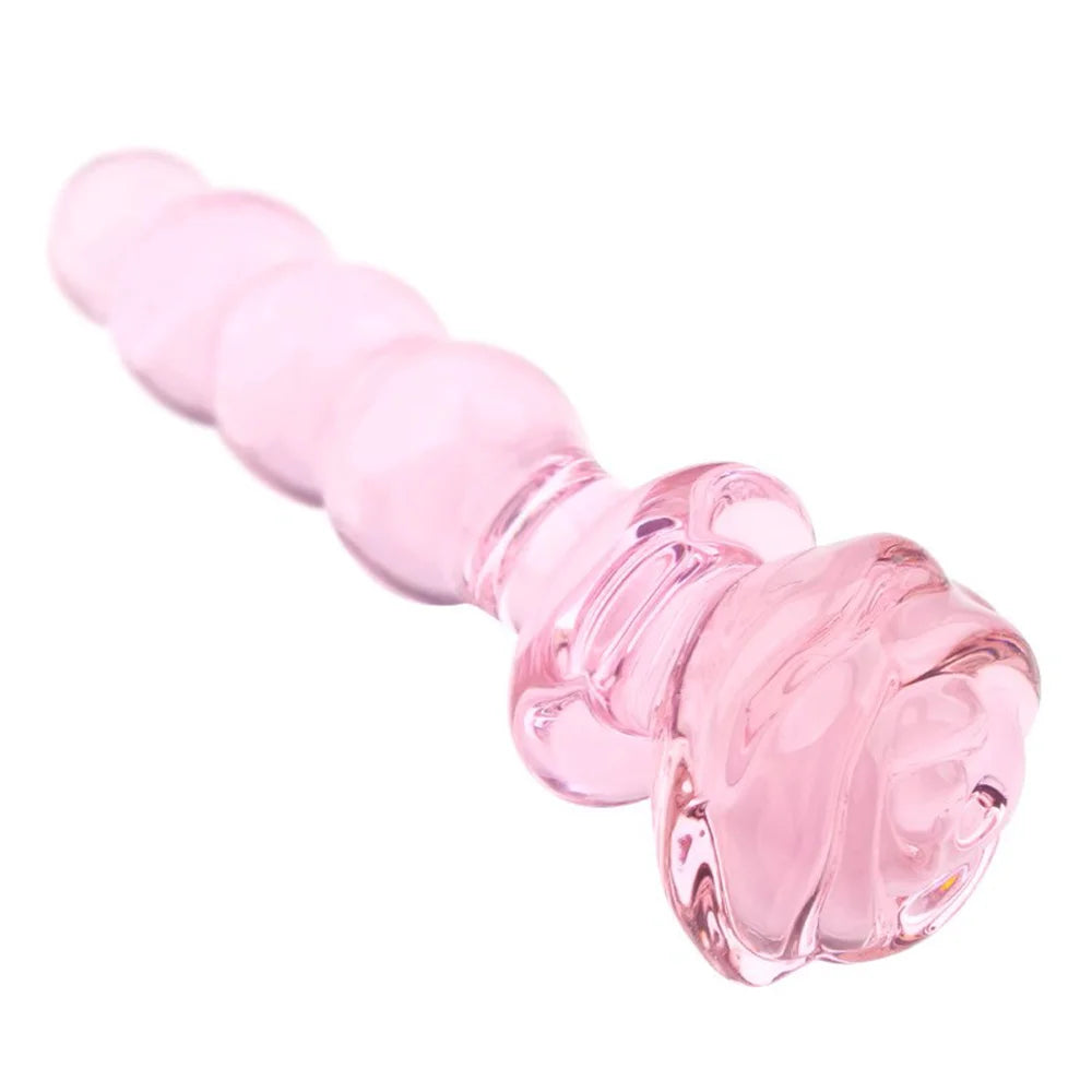 Sex Toy for Women Glass Anal Dildos Long Anal Plug Pink Glass Butt Plug Smooth But Plug Women Masturbation Dildos Female Sex Toy