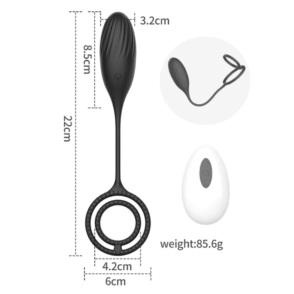 Male Thrusting Prostate Massager Vibrator for Men Gay Anal Plug Delay Ejaculation Wireless Remote Butt Plug Sex Toy for Couples