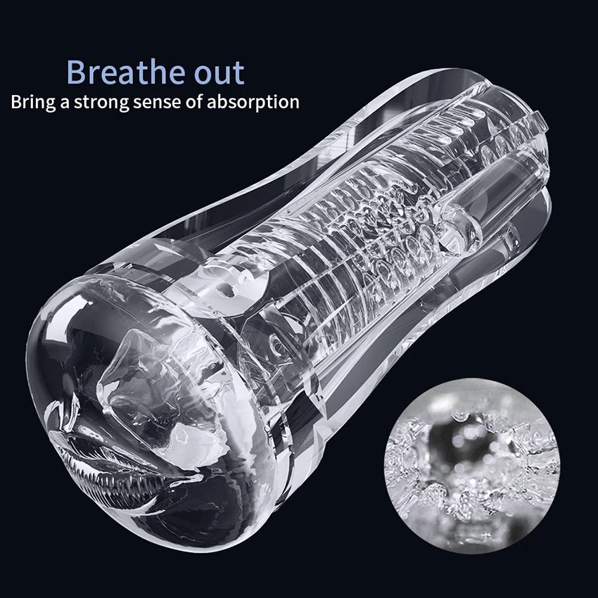 Male Masturbators Soft Pussy Sex Toys Real Vagina Adult Endurance Exercise Erotic Vacuum Pocket Masturbation Cup For Adult Men