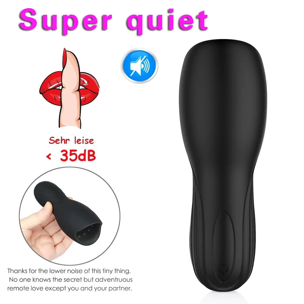 Male Glans Stimulate Massager 10 Modes Penis Delay Trainer Vibrator Rotate Masturbator Automatic Oral Climax Sex Sex Toy For Men
