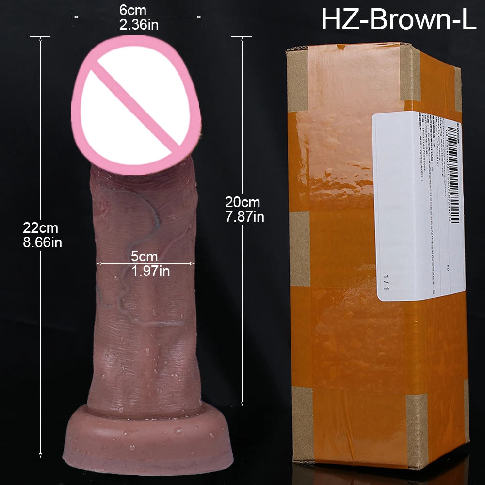 Realistic Dildos Big Glans With Suction Cup Vagina Anal Sex Toys For Woman Strapon Soft Penis Butt Plug Adults Cock Masturbator