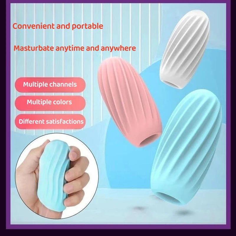 Male Portable Masturbator Cup Sex Toy for Men Penis Trainer Pocket Pussy Real Vagina Anal Airflow Suction Control Adult Products