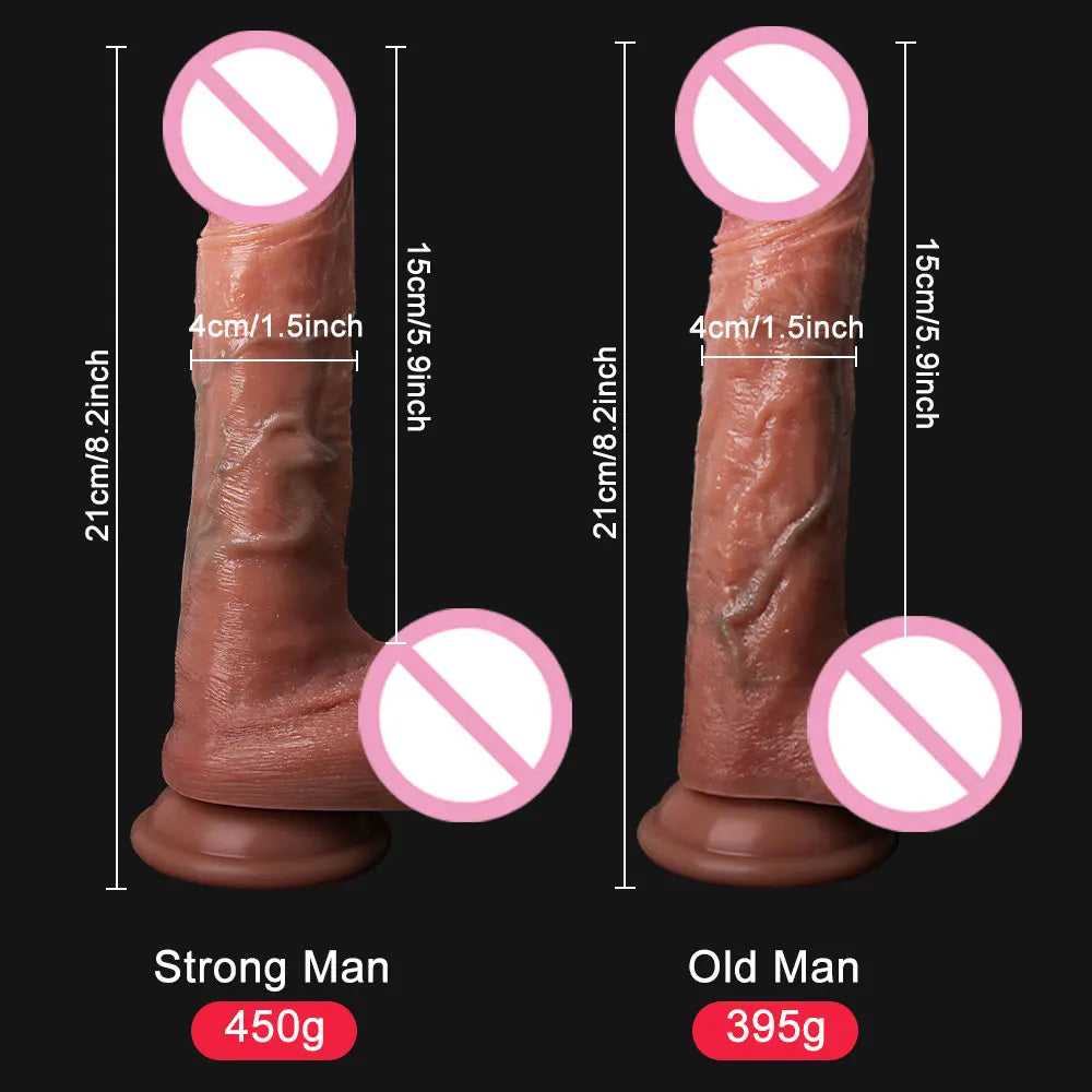 Vibrator Dildos Realistic Big Long Dildo Adult Supplies Huge Dick 18 for Girls Sex Toy Penis Sexyshop Rubber Dilddo Xxl Women's