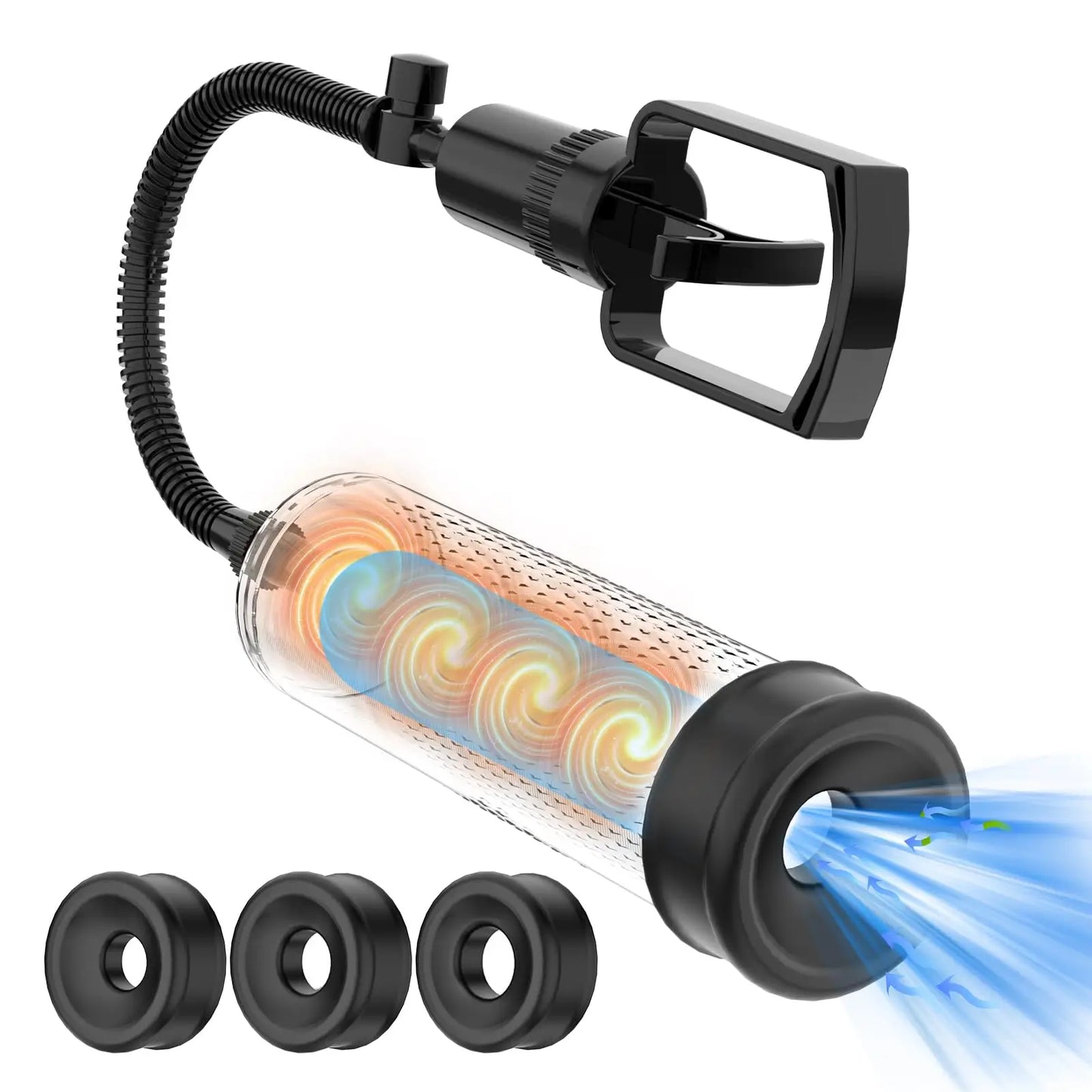 Male sex toy waterproof penis pump - a sex toy penis expander for male erection, an adult toy for male masturbation