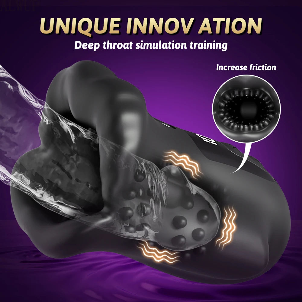 Male Sex Toy Masturbator Vibrator for Men Penis Training Delay Ejaculation Glans Training Penis Endurance Adult Products