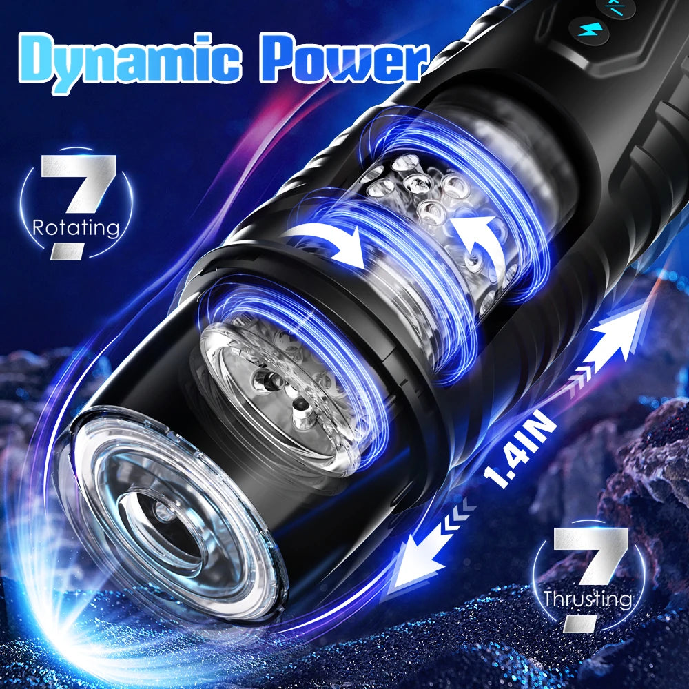 APP Automatic Male Masturbator Sex Toys for Men 7 Thrusting Modes Adult Toy Male Sex Toys Hands Free Pocket Pussy Sex Machine