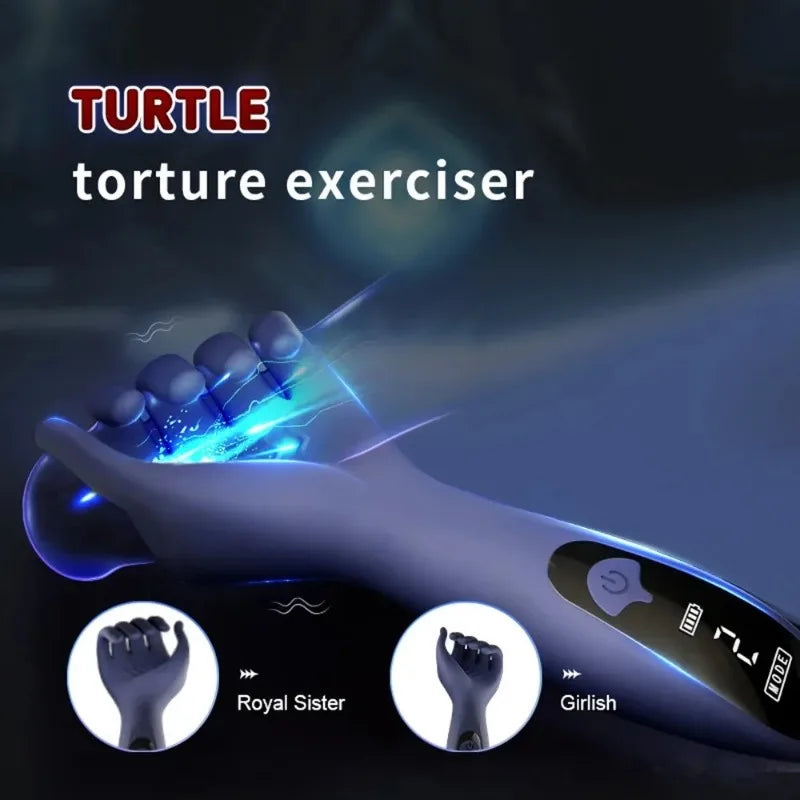 Male Masturbator Vibrating Glans Trainer Penis Massager for Men Lasting Delay Endurance Exercise Sex Toy